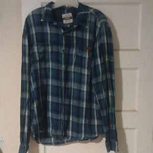 Stitch's Navy and White Checkered Shirt